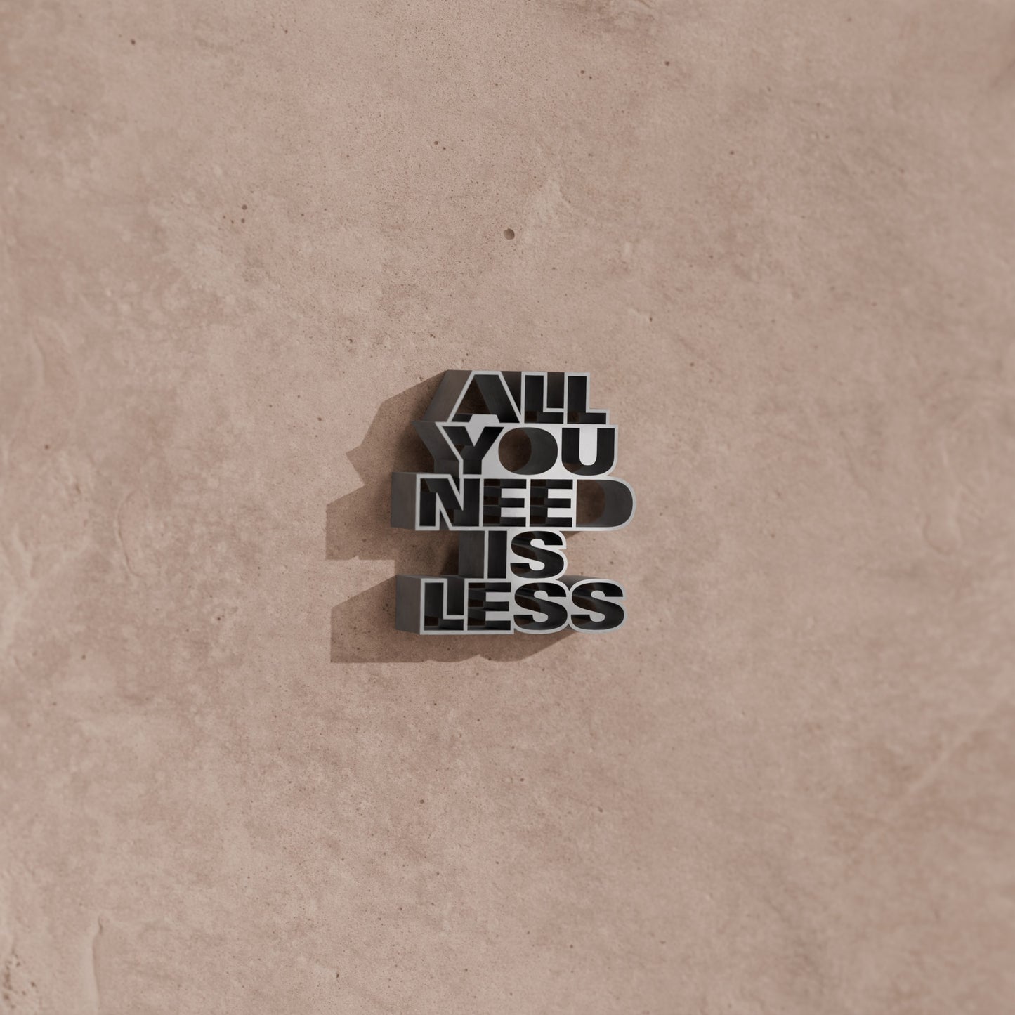 All you need is less