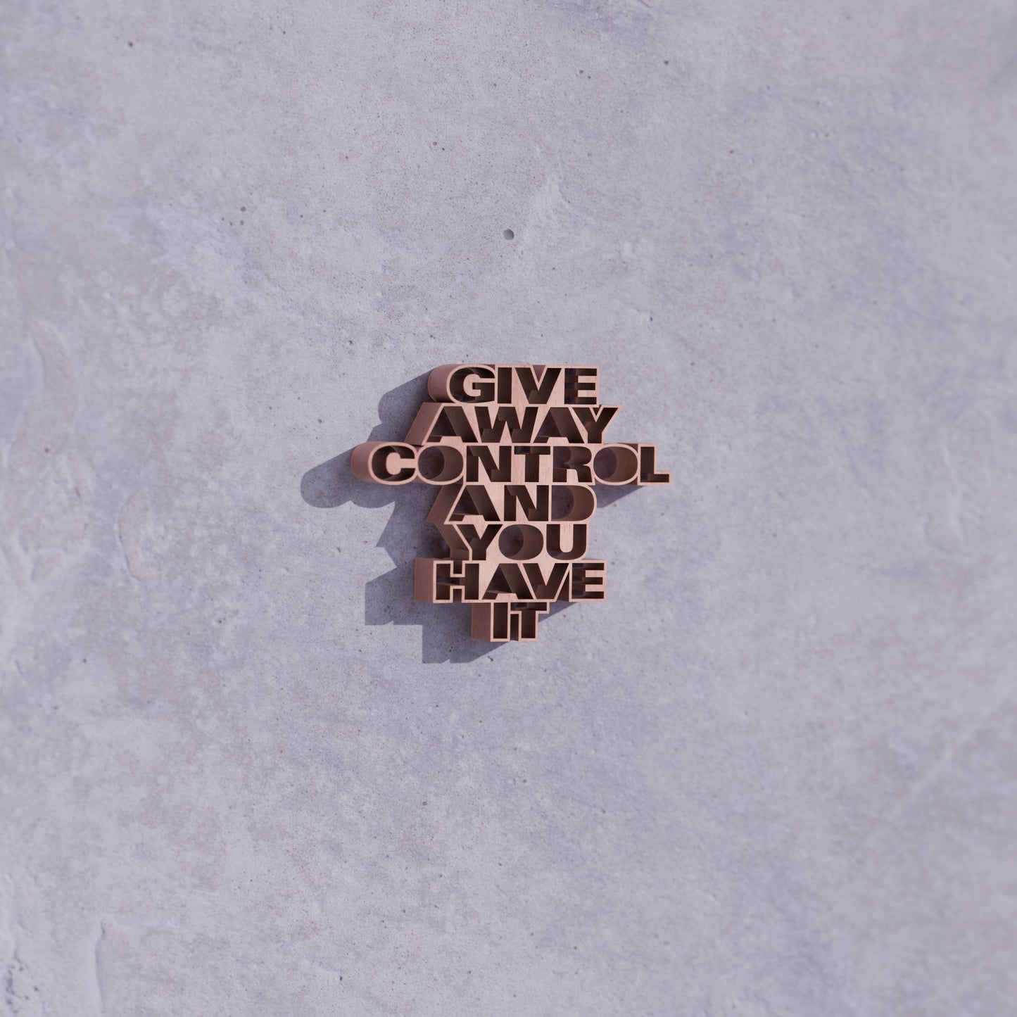 Give away control and you have it