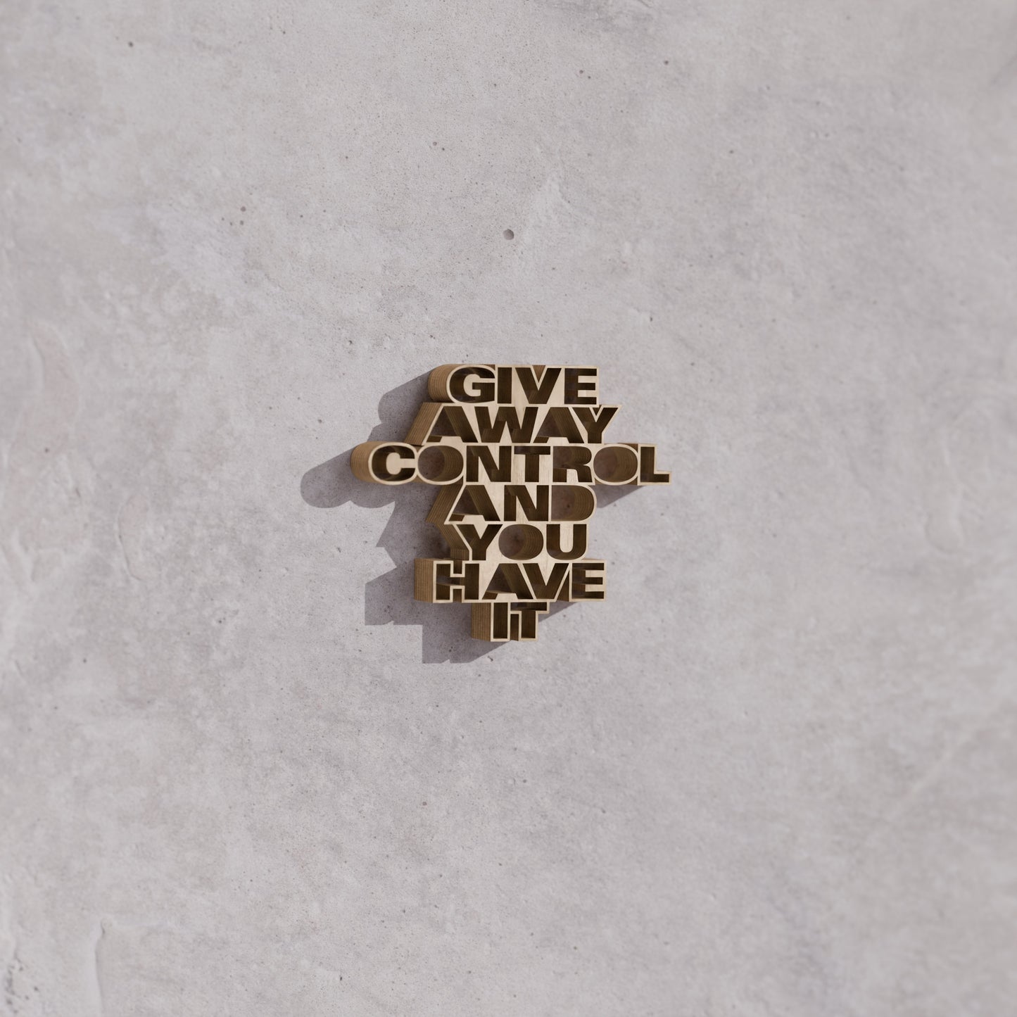 Give away control and you have it