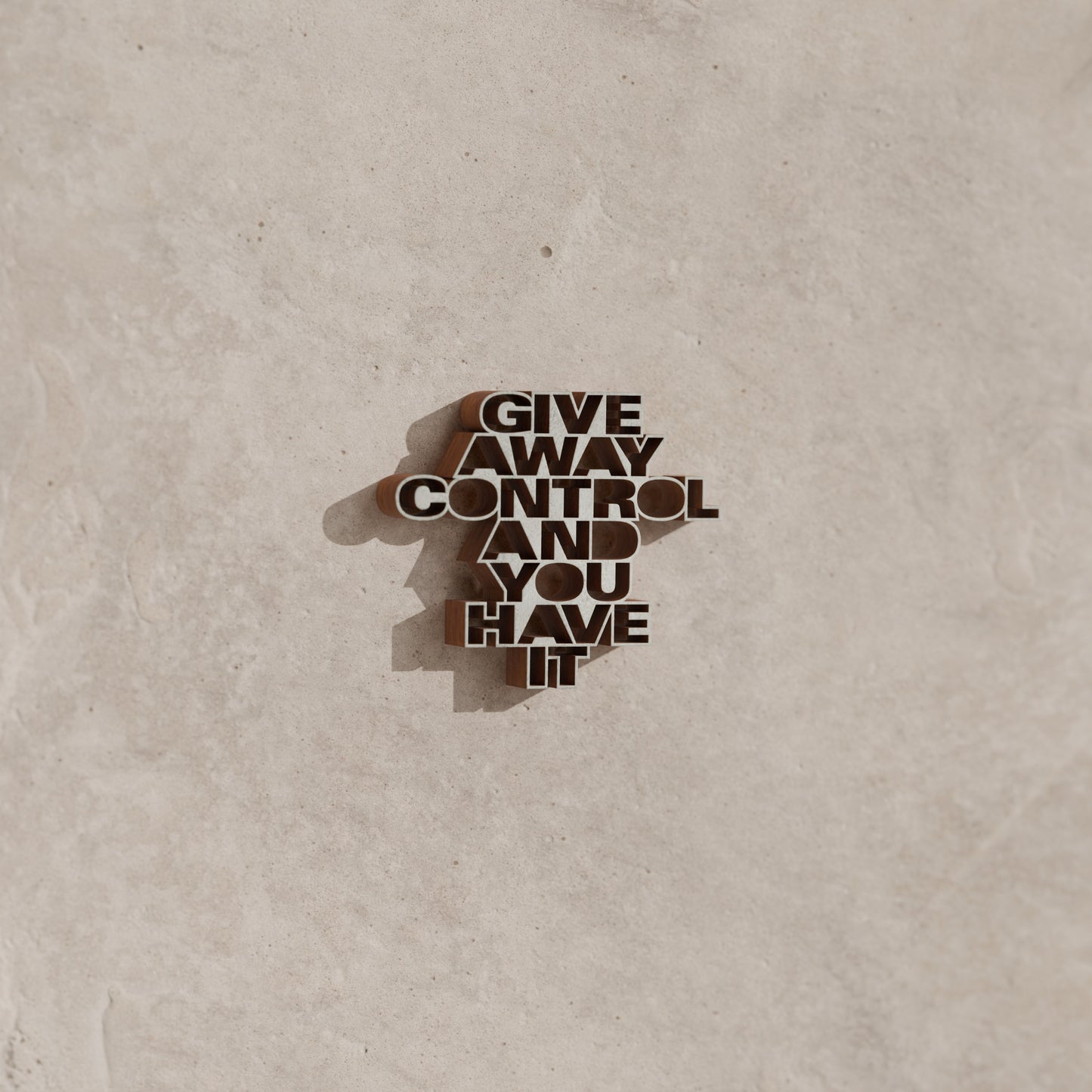 Give away control and you have it