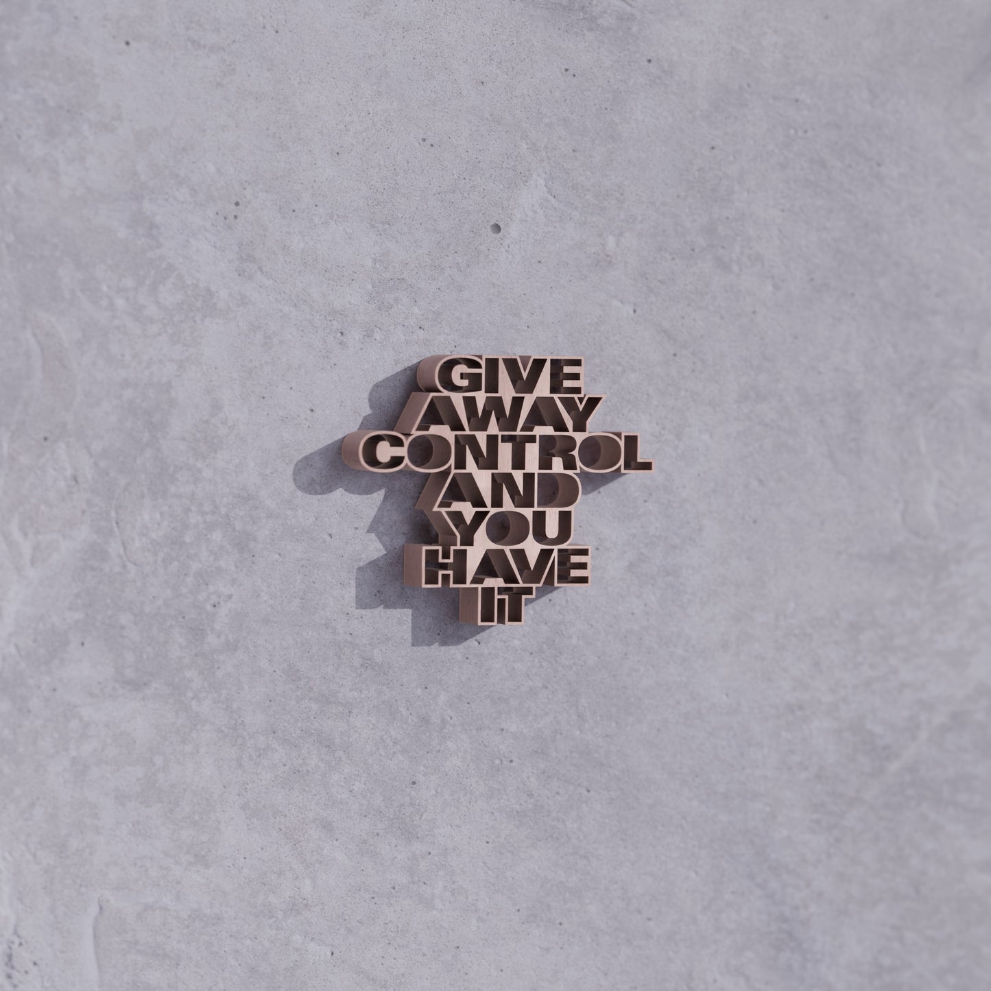 Give away control and you have it
