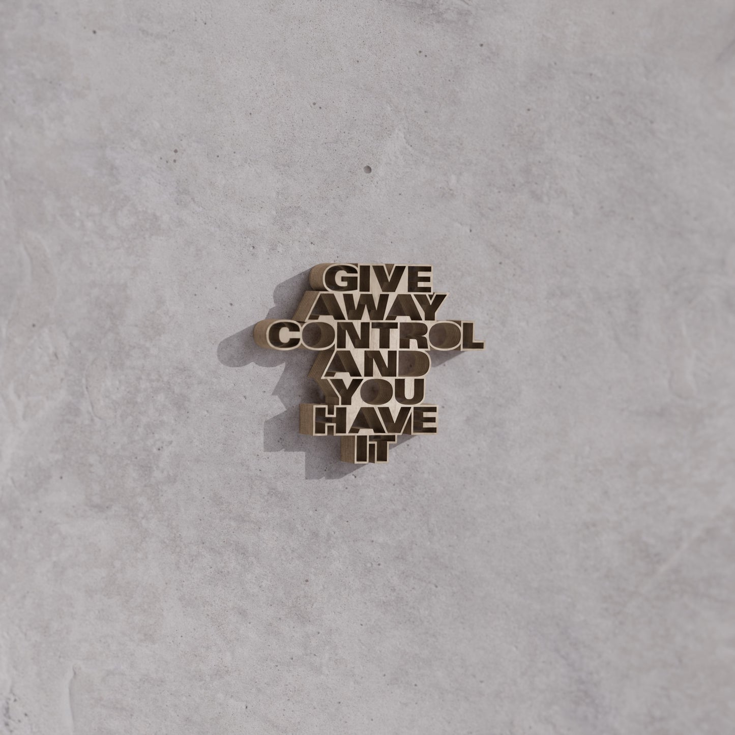 Give away control and you have it