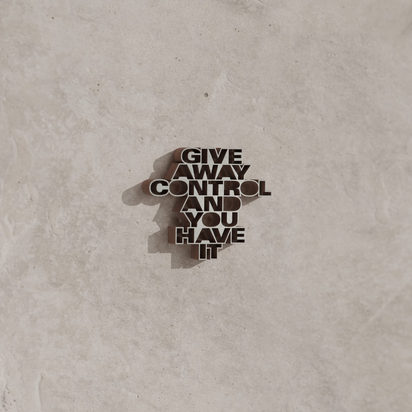 Give away control and you have it