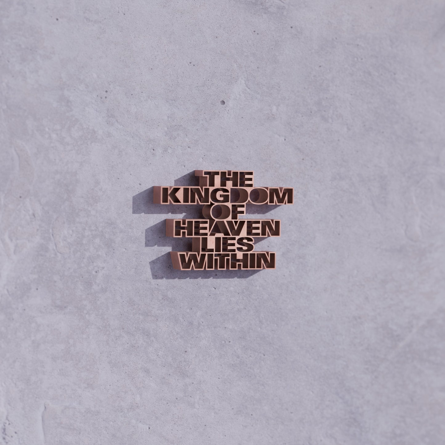 The kingdom of heaven lies within