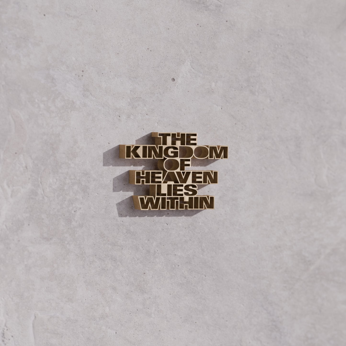 The kingdom of heaven lies within