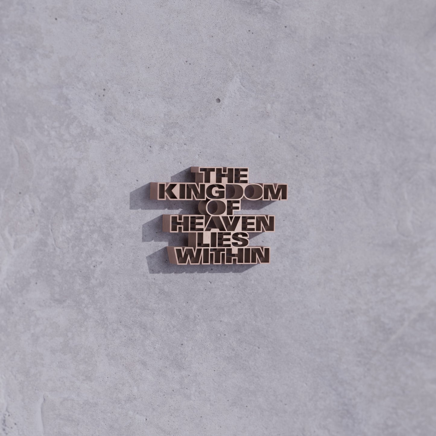 The kingdom of heaven lies within