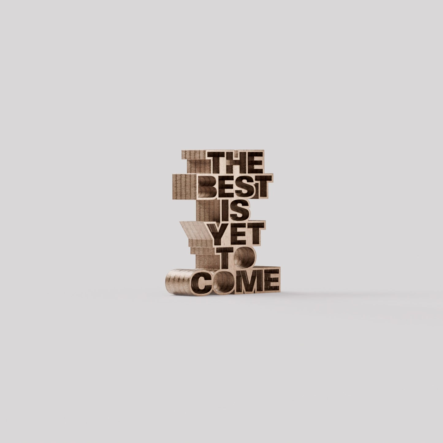 The best is yet to come wood bronze 1.5