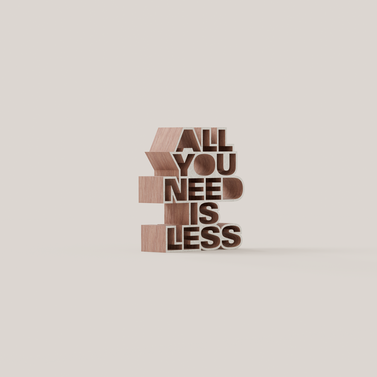 All you need is less