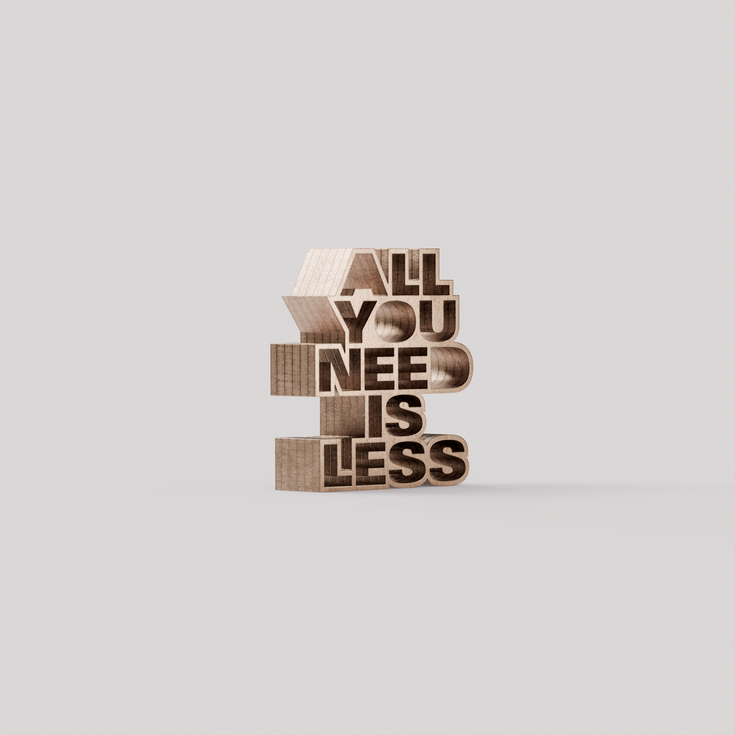 All you need is less