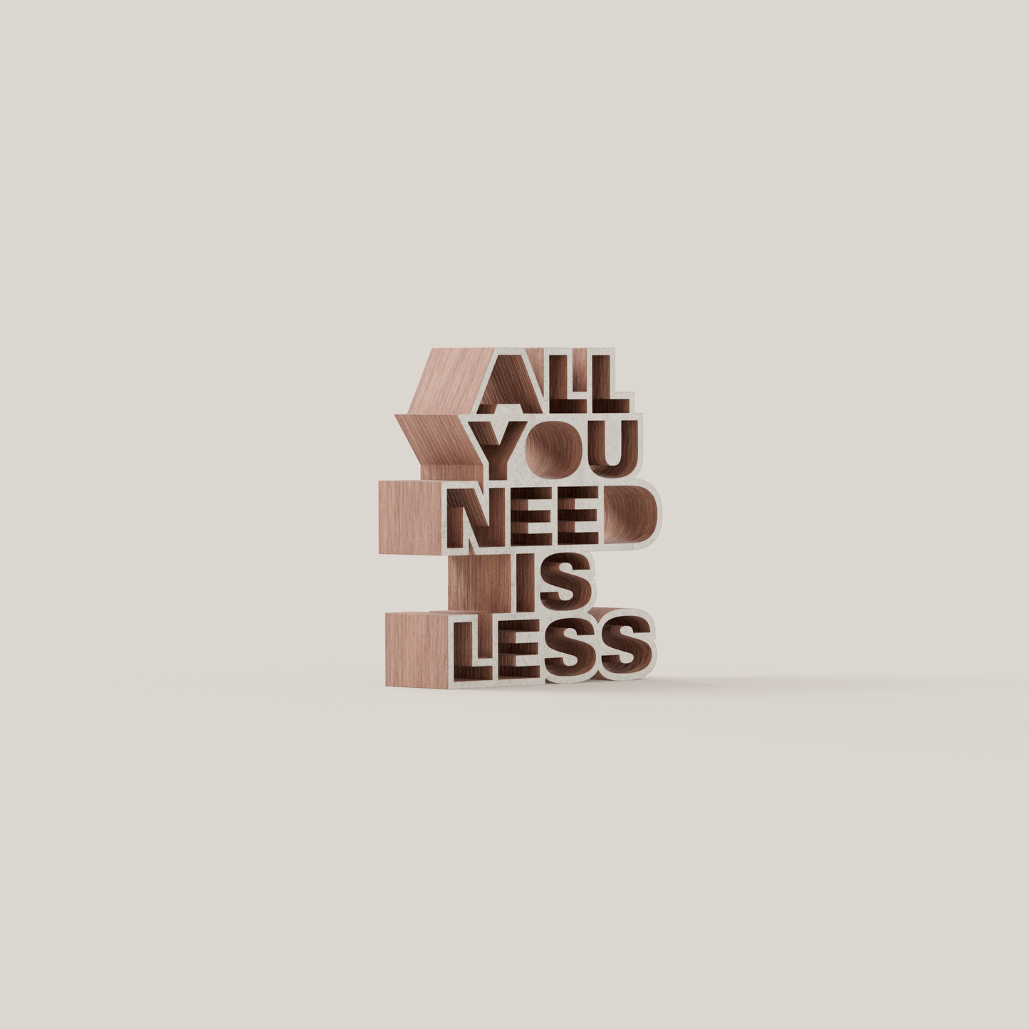 All you need is less