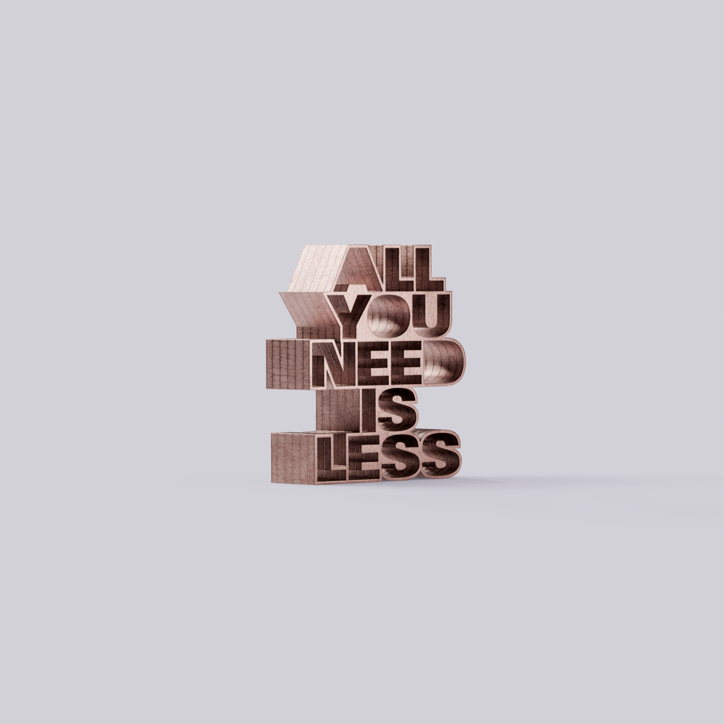 All you need is less
