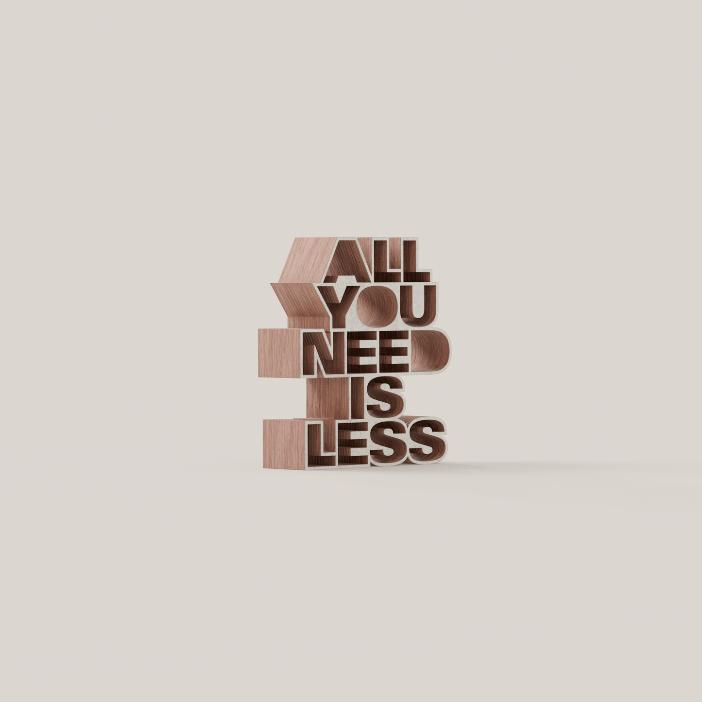 All you need is less
