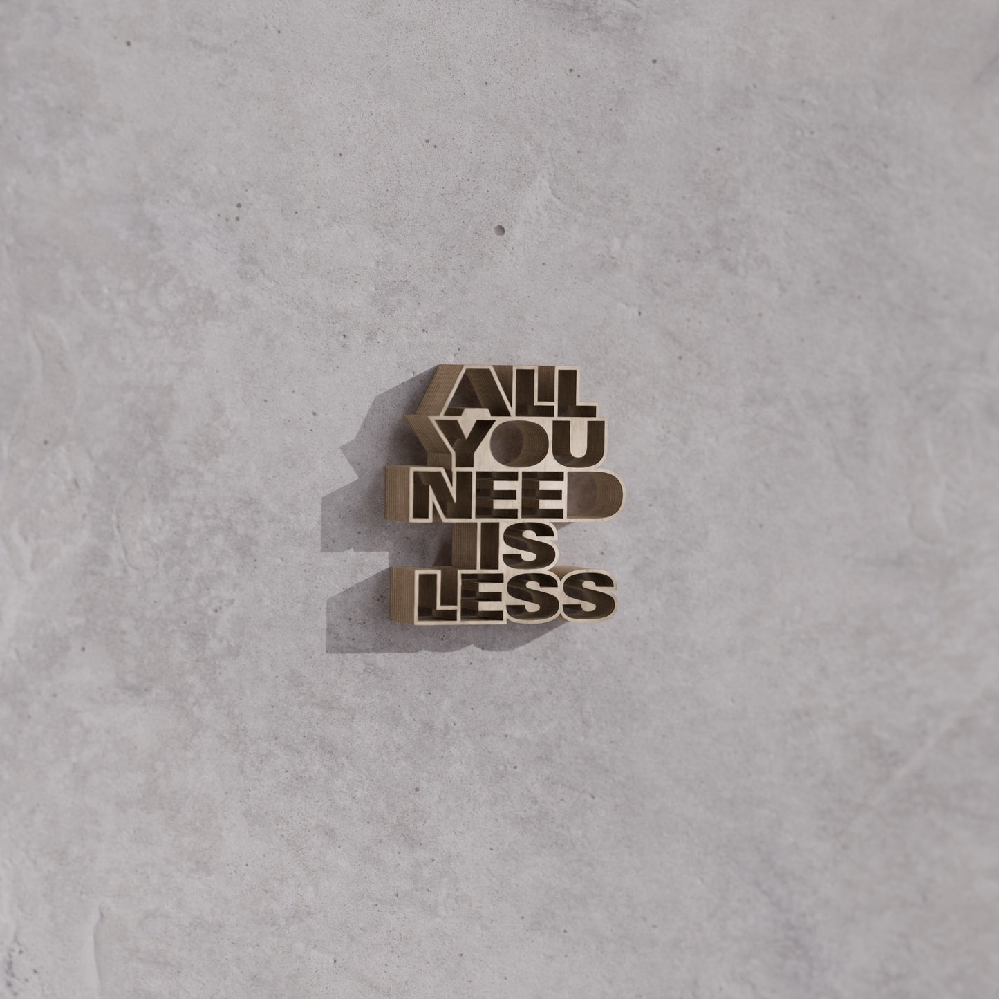 All you need is less