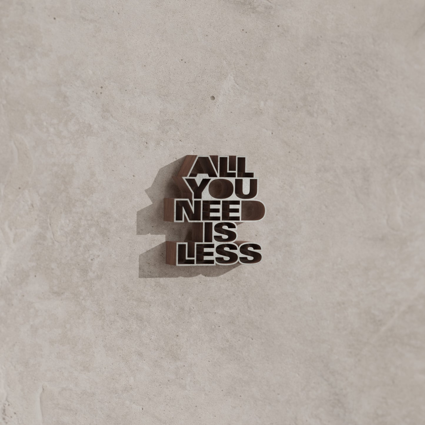 All you need is less