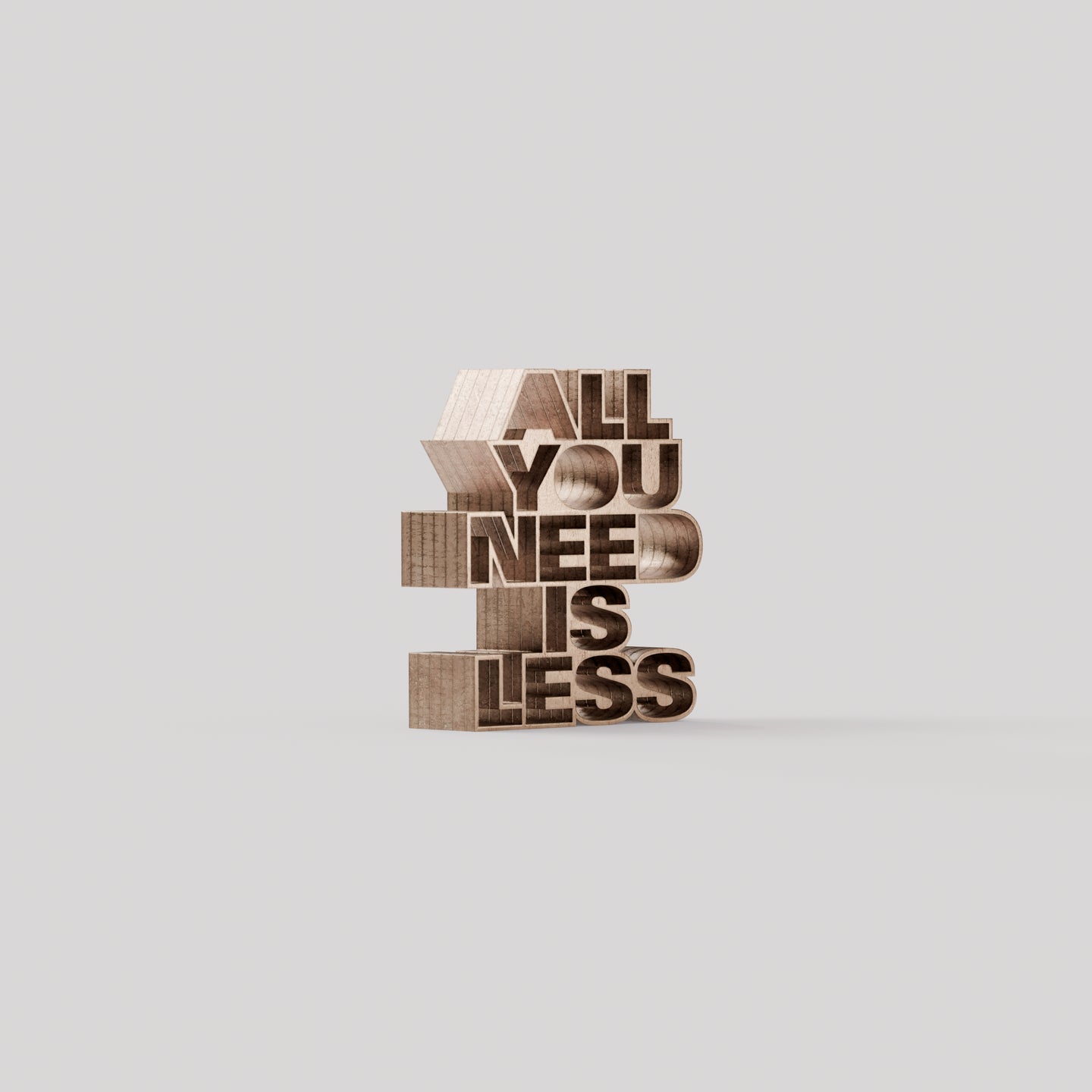 All you need is less