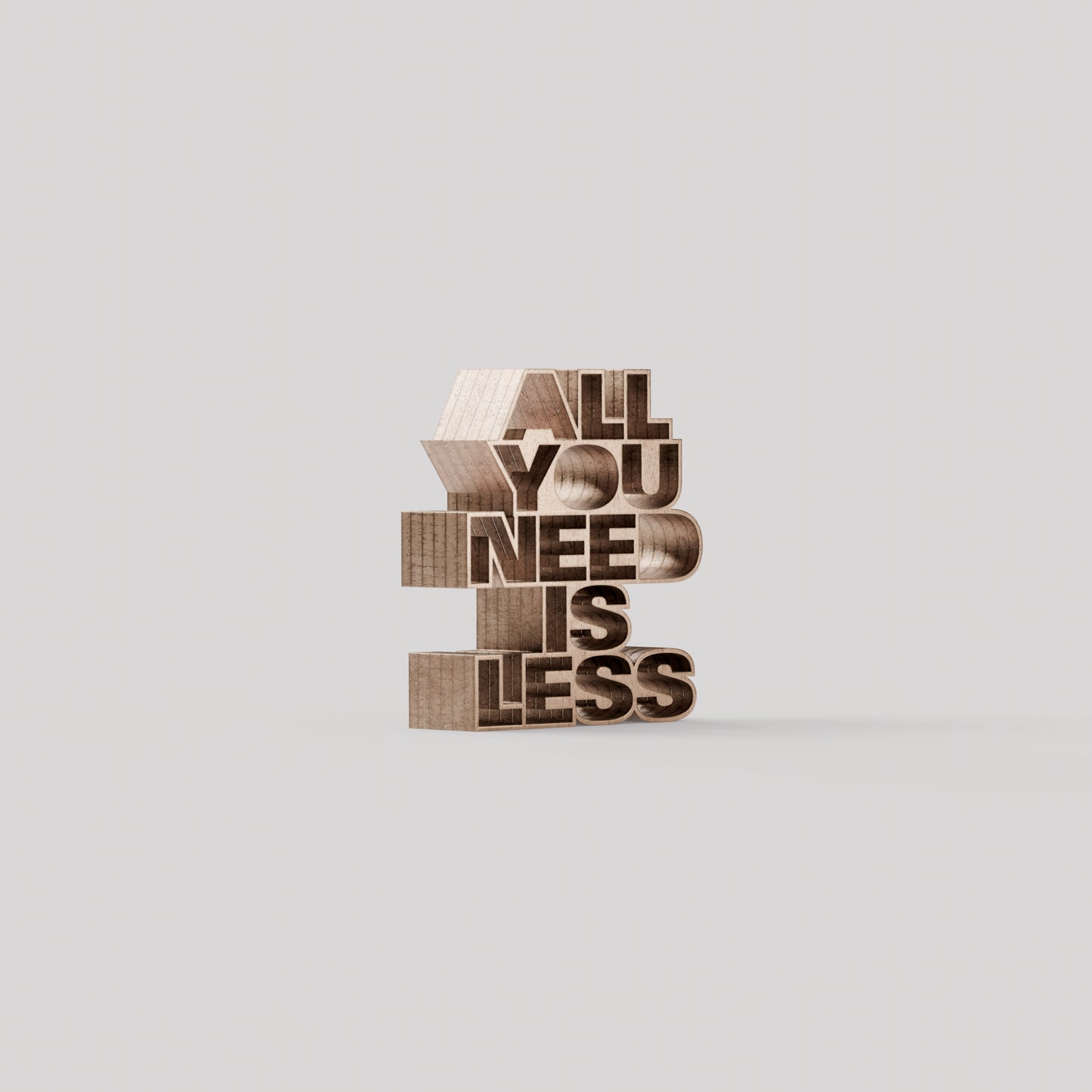 All you need is less