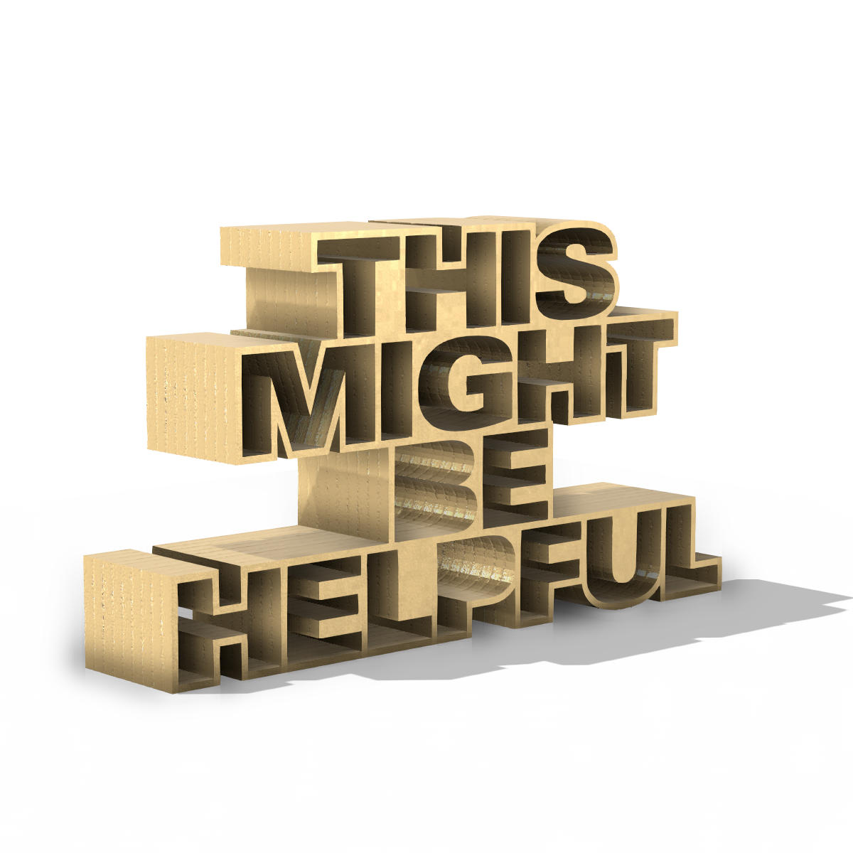 Custom Thought Sculpture