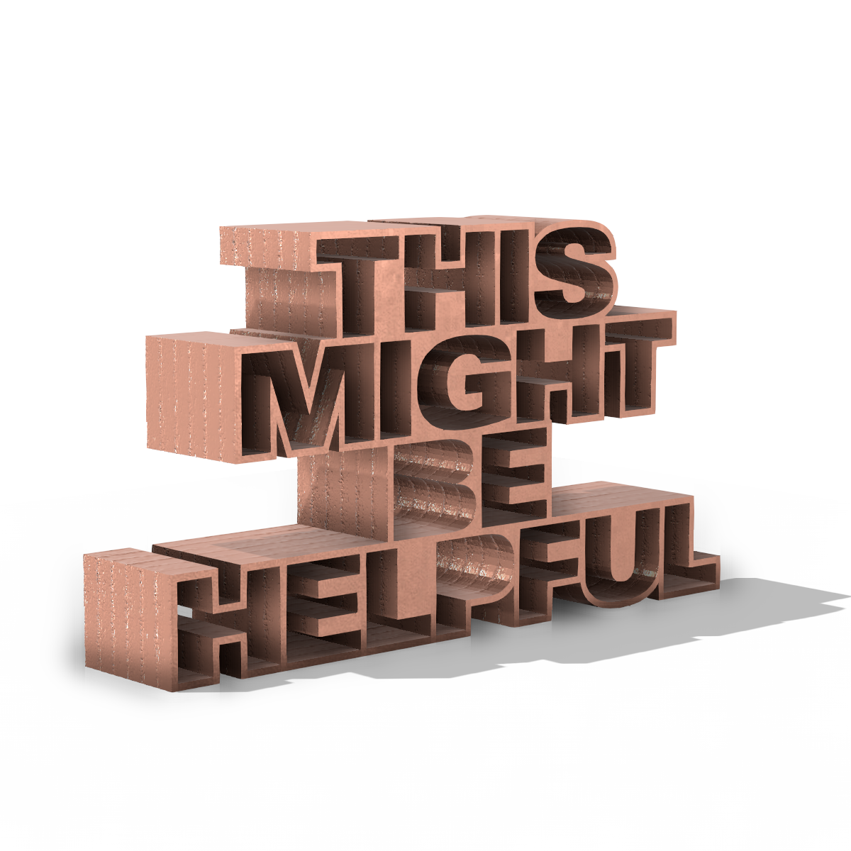 Custom Thought Sculpture